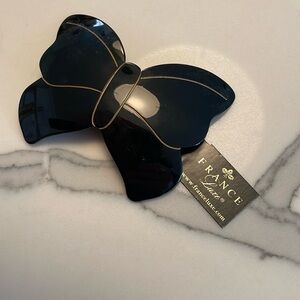 Beautiful France Luxe butterfly bow barrette NEW French feminine fashion 🦋🎀💝